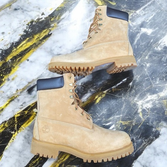 Timberland 6-Inch Premium Boots Wheat Nubuck Men’s 12 Older Model Taller Classic - Picture 8 of 11